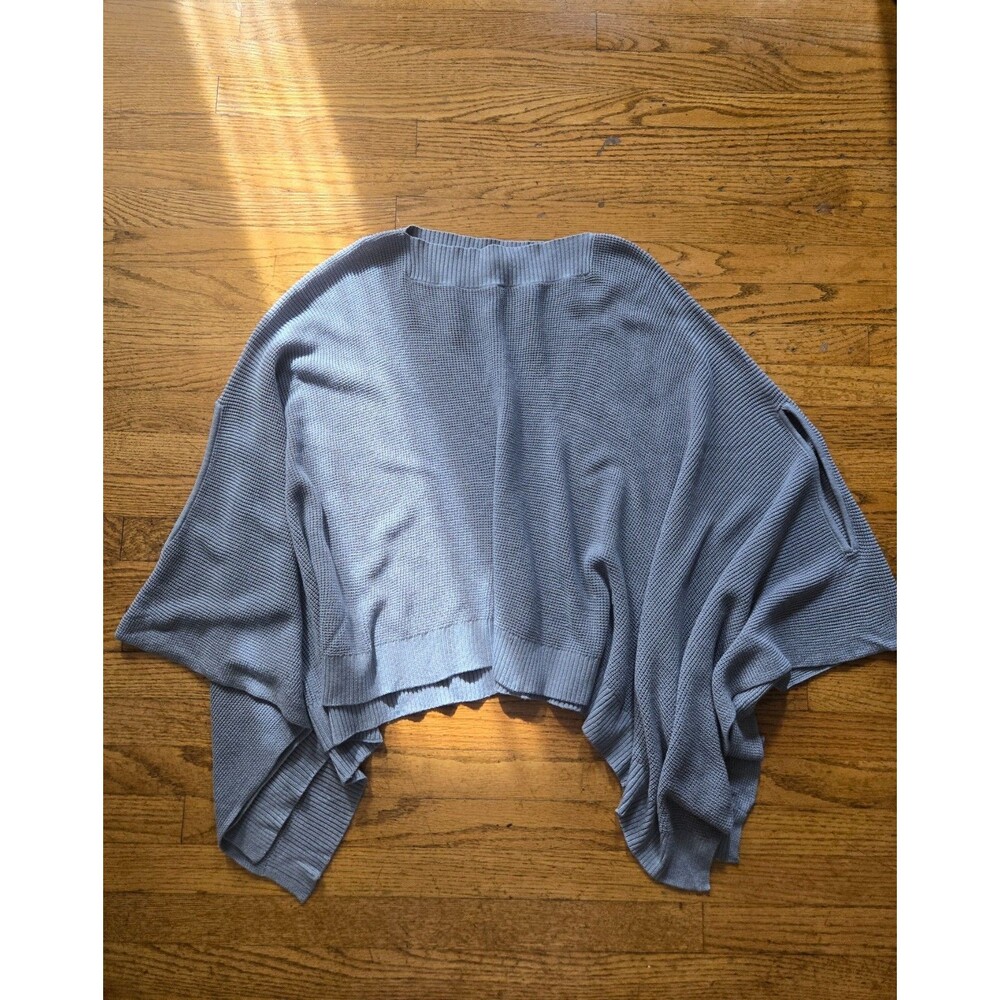 Lululemon Forward Flow Cape Poncho One Size Gray Ribbed Stretch